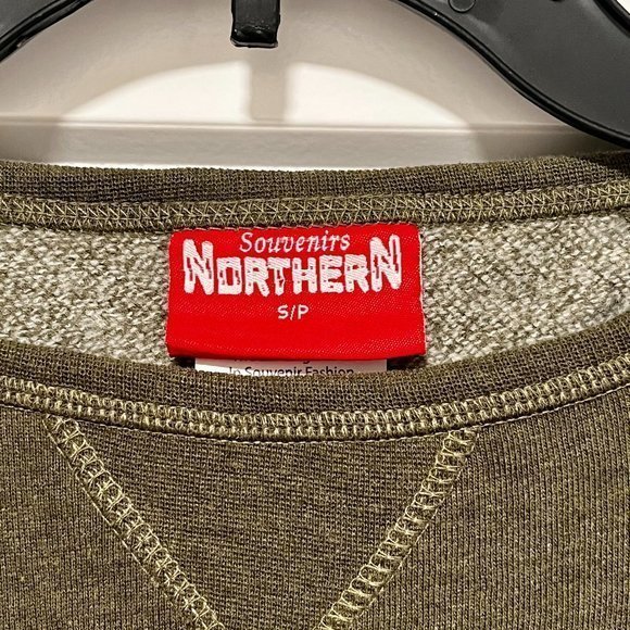 Green Julian California Sweatshirt Pullover Cotton Blend Unisex Sz Small - Picture 2 of 3